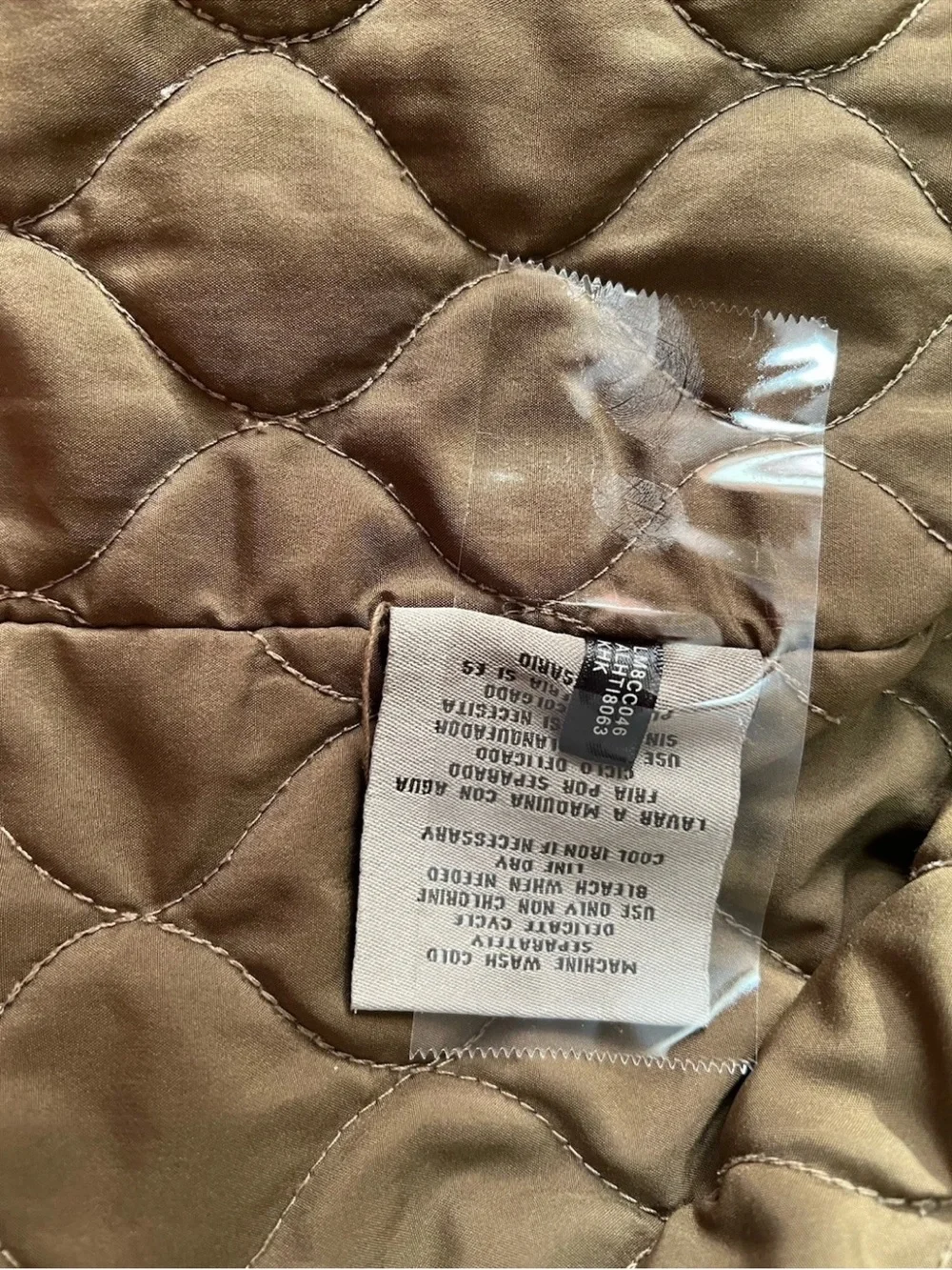 Levi's Men's Khaki Canvas Military Field Jacket Quilted Size M LM8CC046
